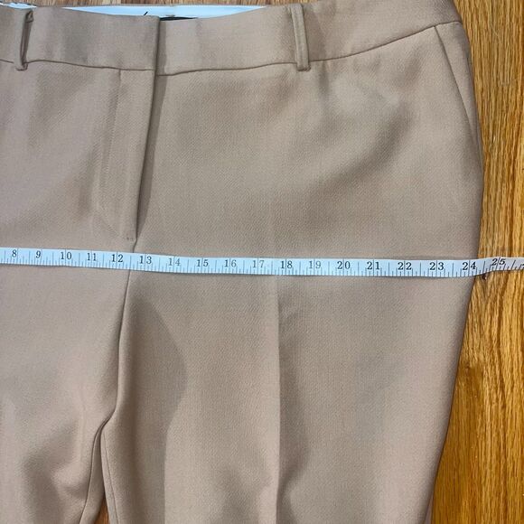 TALBOTS HAMPSHIRE STRAIGHT ANKLE PANT - CURVY FIT Sz 20W Tan Rattan $149 retail - Picture 8 of 12